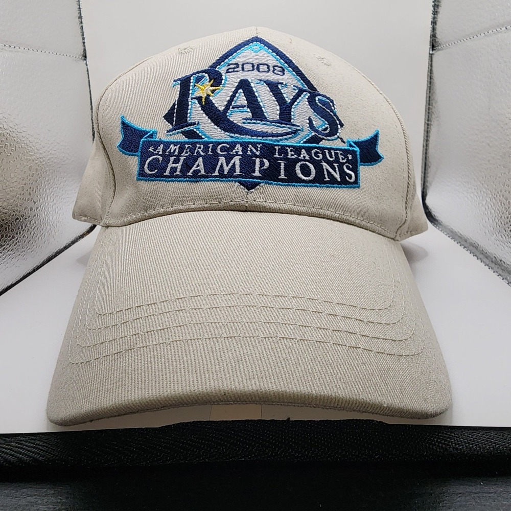 NWOT Tampa Bay Rays 2008 American League Champions Hat Tan ESPN 99.9 FM The Fan‎
